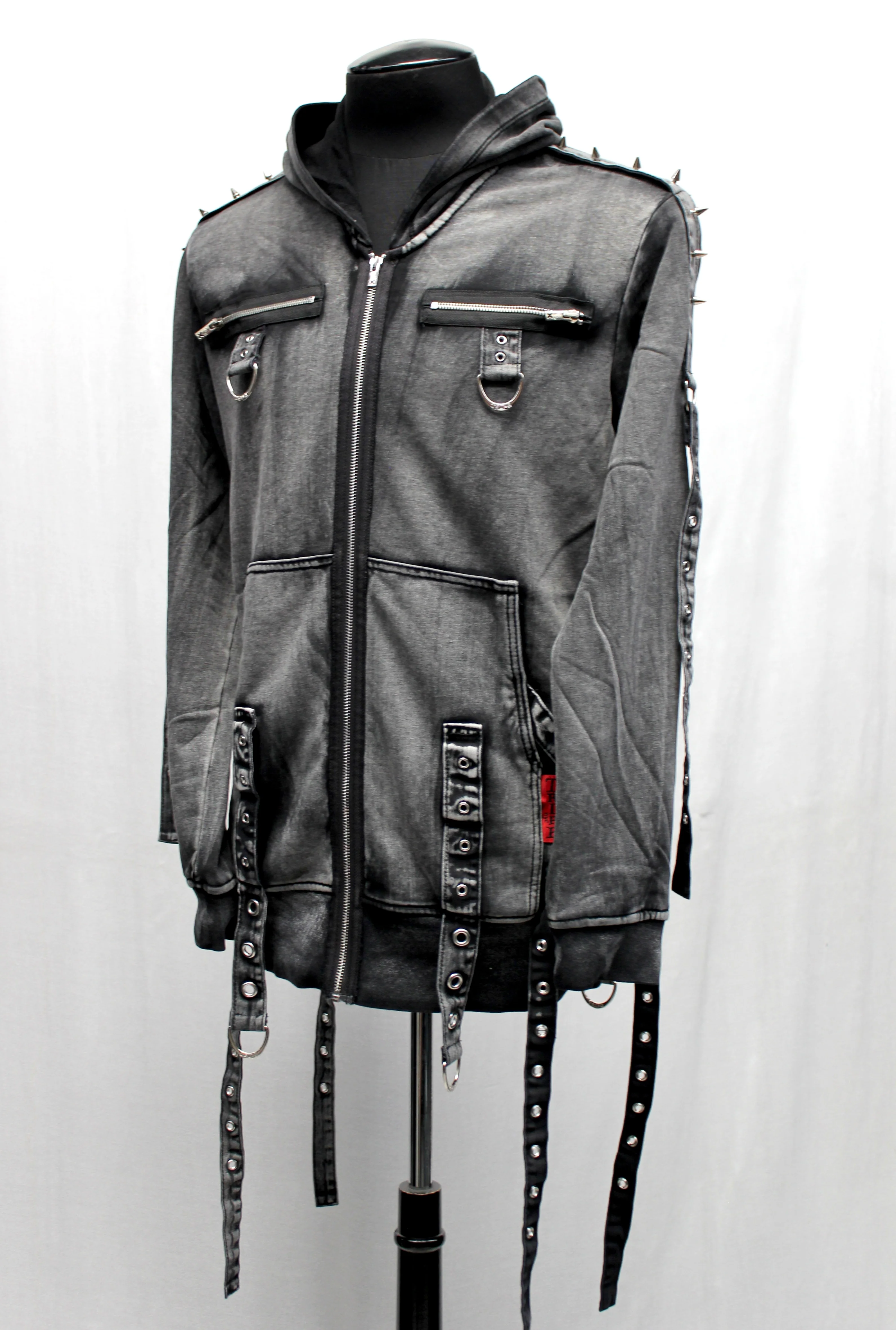MONSTER HOODIE - DISTRESSED GREY - Image 5