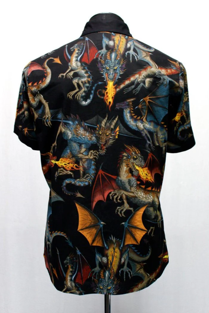 MONSTER SHIRT - DRAGON PRINT - only sizes XXL + 3X left! - Image 4