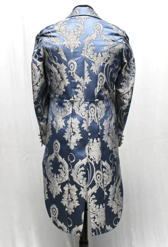 MONTE CRISTO TAILCOAT - ICE BLUE SATIN BROCADE - Image 3