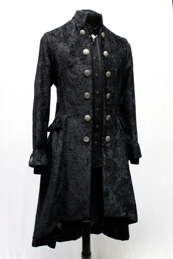 ORDER OF THE DRAGON COAT - BLACK VELVET BROCADE - Image 5