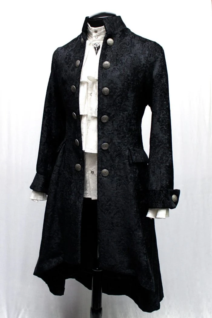 ORDER OF THE DRAGON COAT - BLACK VELVET BROCADE - Image 6