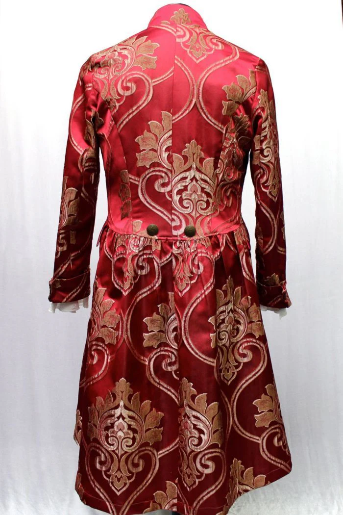 ORDER OF THE DRAGON COAT - BLOOD RED BROCADE - Image 5