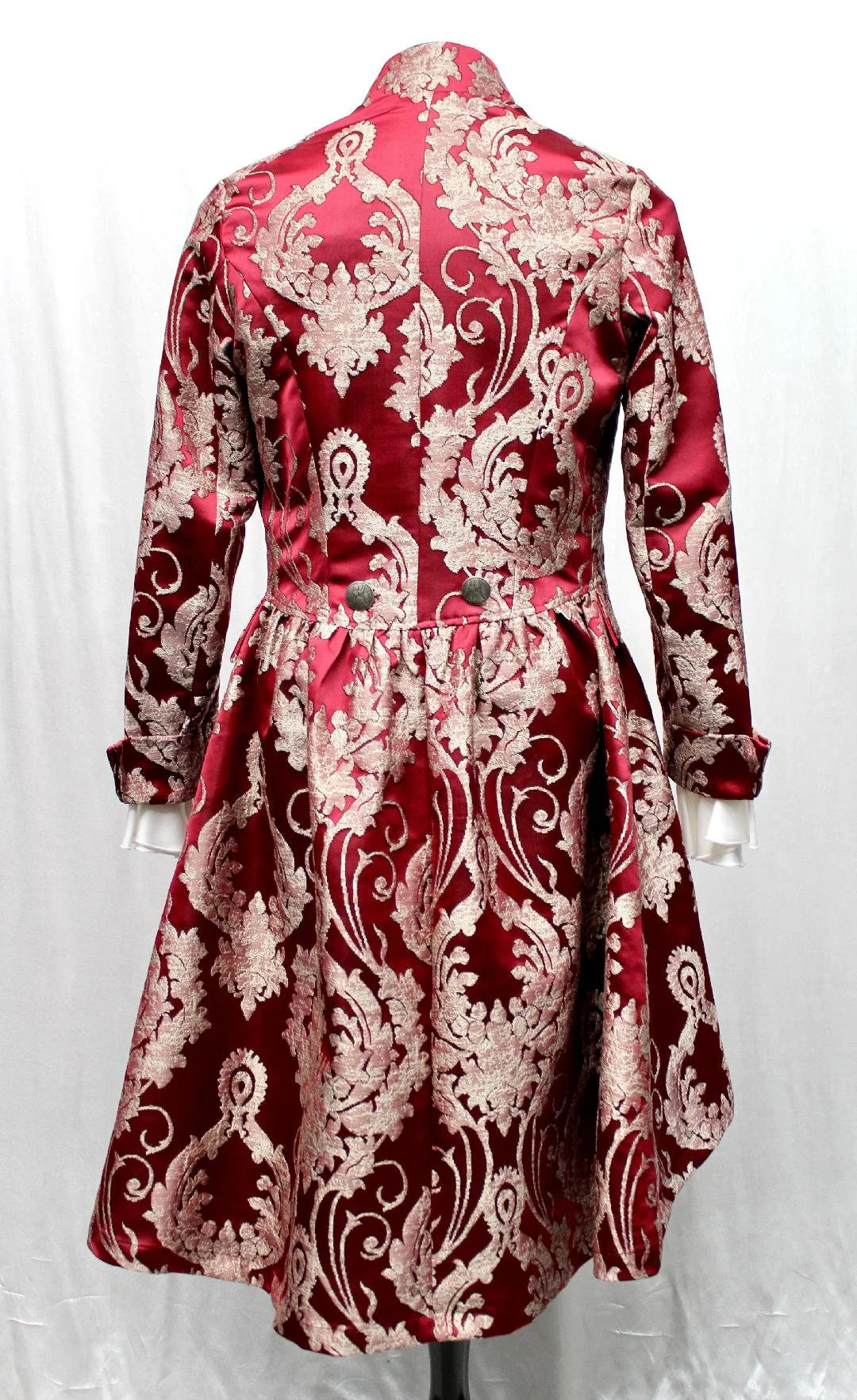 ORDER OF THE DRAGON COAT - BURGUNDY BROCADE - Image 4