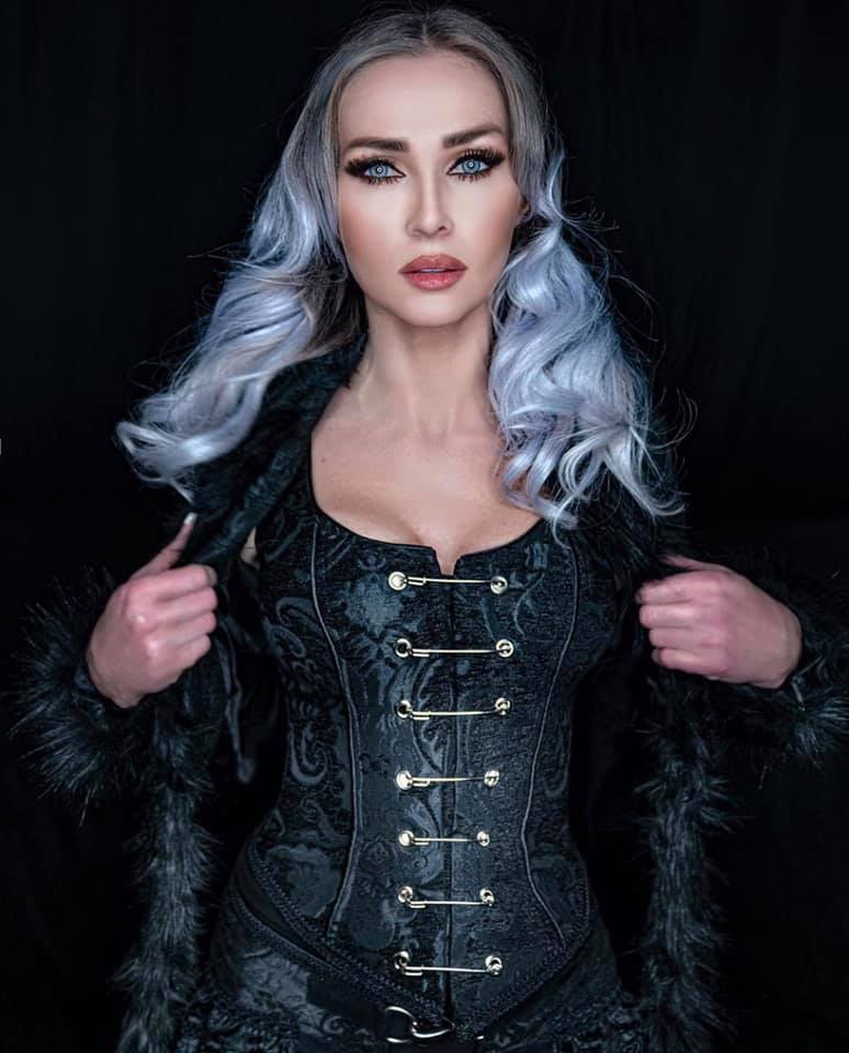 PIN BODICE - BLACK TAPESTRY - Image 3