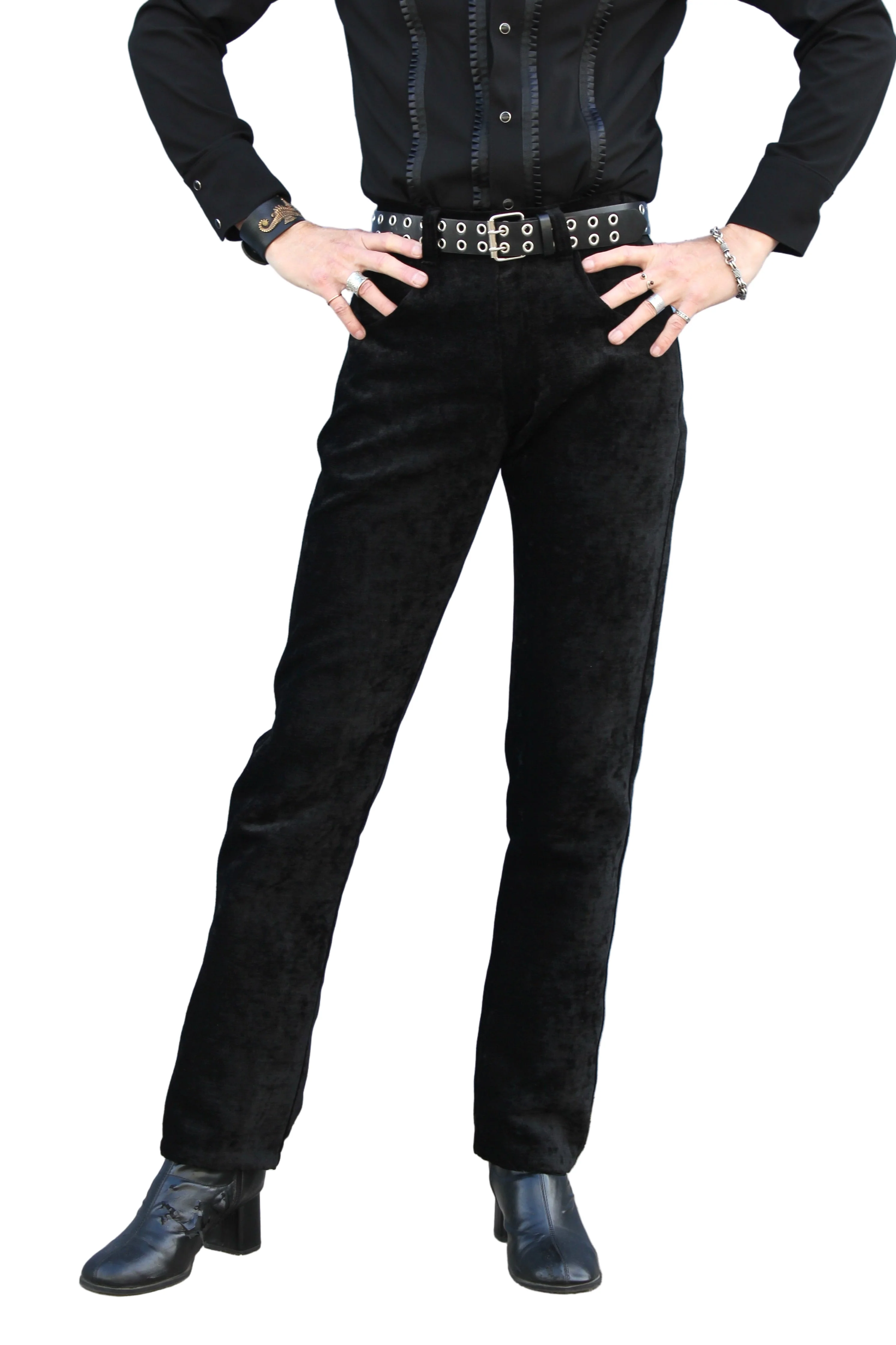 ROCKER PANTS - BLACK VELVET - Image 3