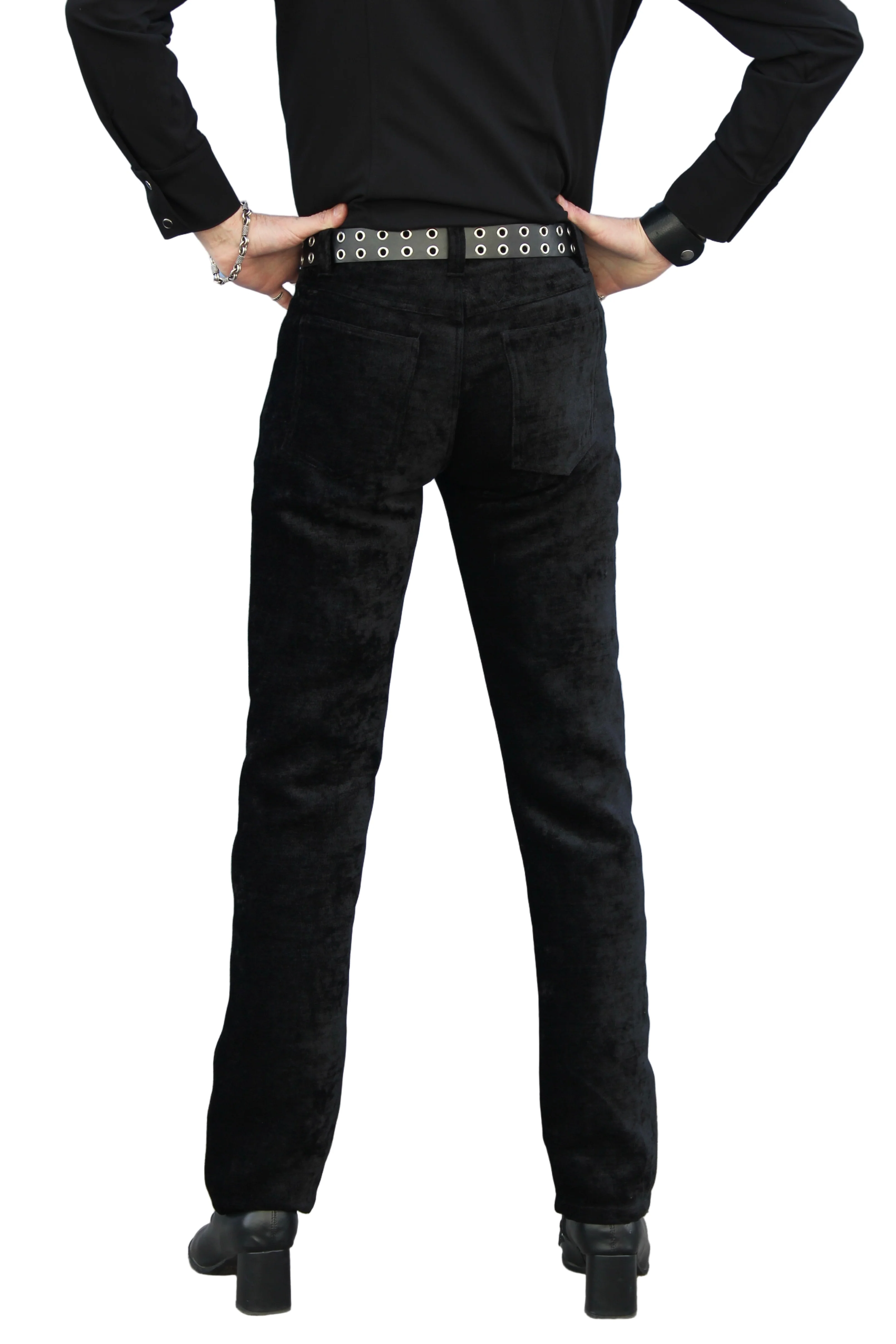 ROCKER PANTS - BLACK VELVET - Image 4