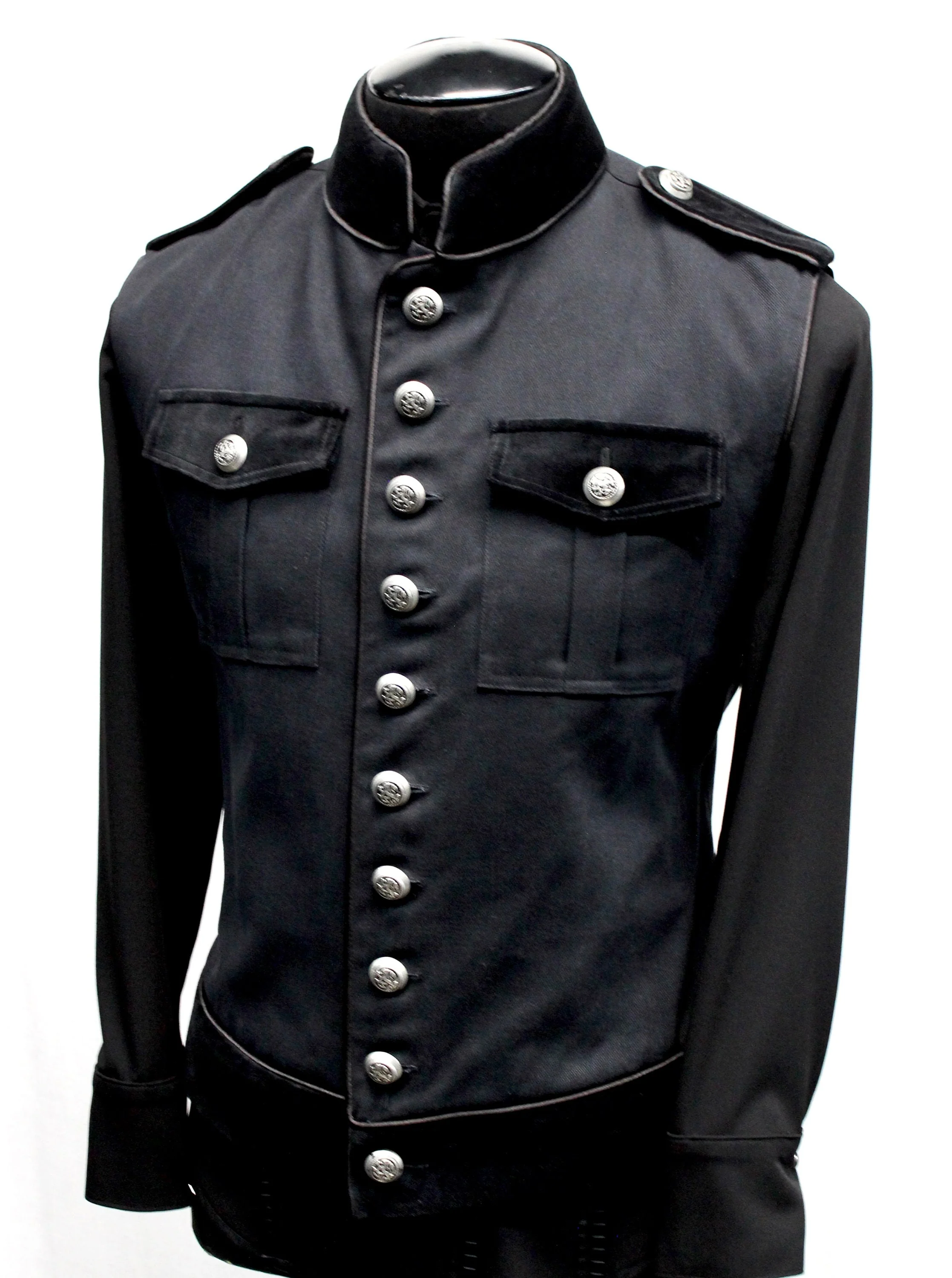ROYAL MARINE VEST - Black Denim - Image 3