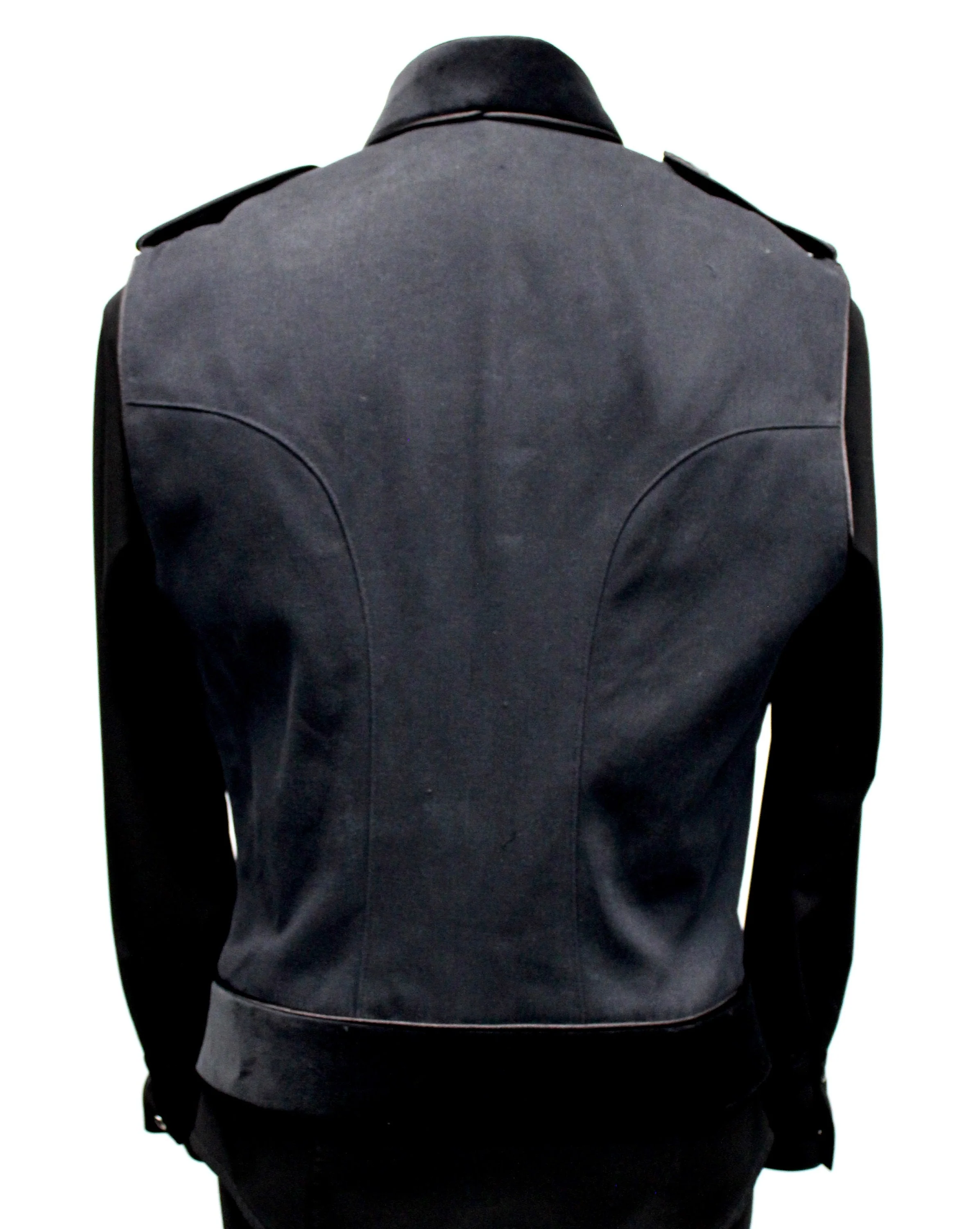 ROYAL MARINE VEST - Black Denim - Image 4