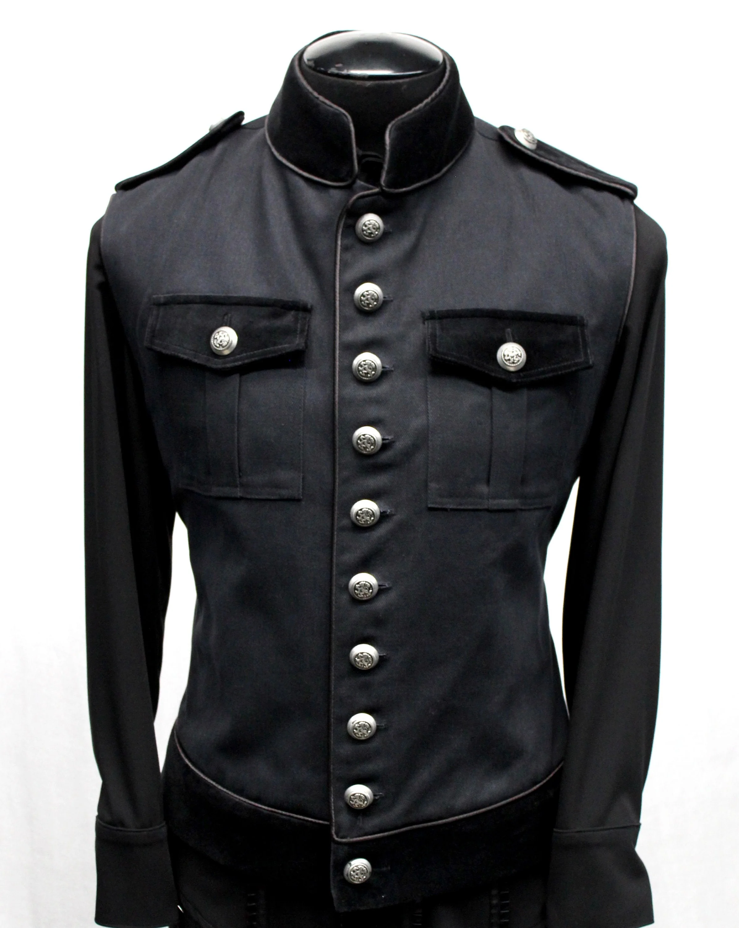 ROYAL MARINE VEST - Black Denim - Image 5