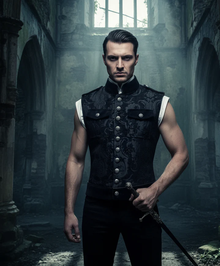 ROYAL MARINE VEST - Black Tapestry - Image 5
