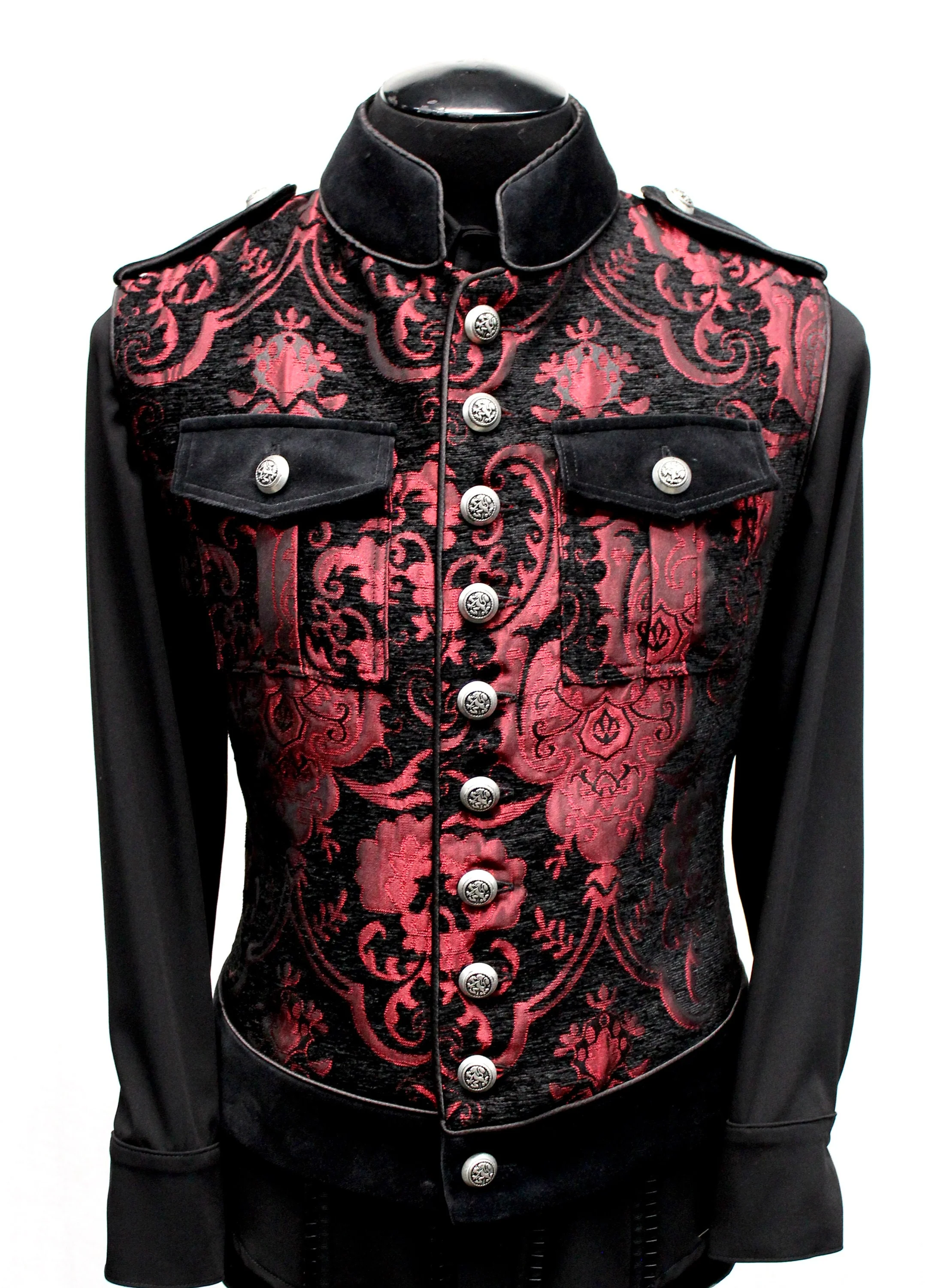 ROYAL MARINE VEST -Red/Black Tapestry - Image 3
