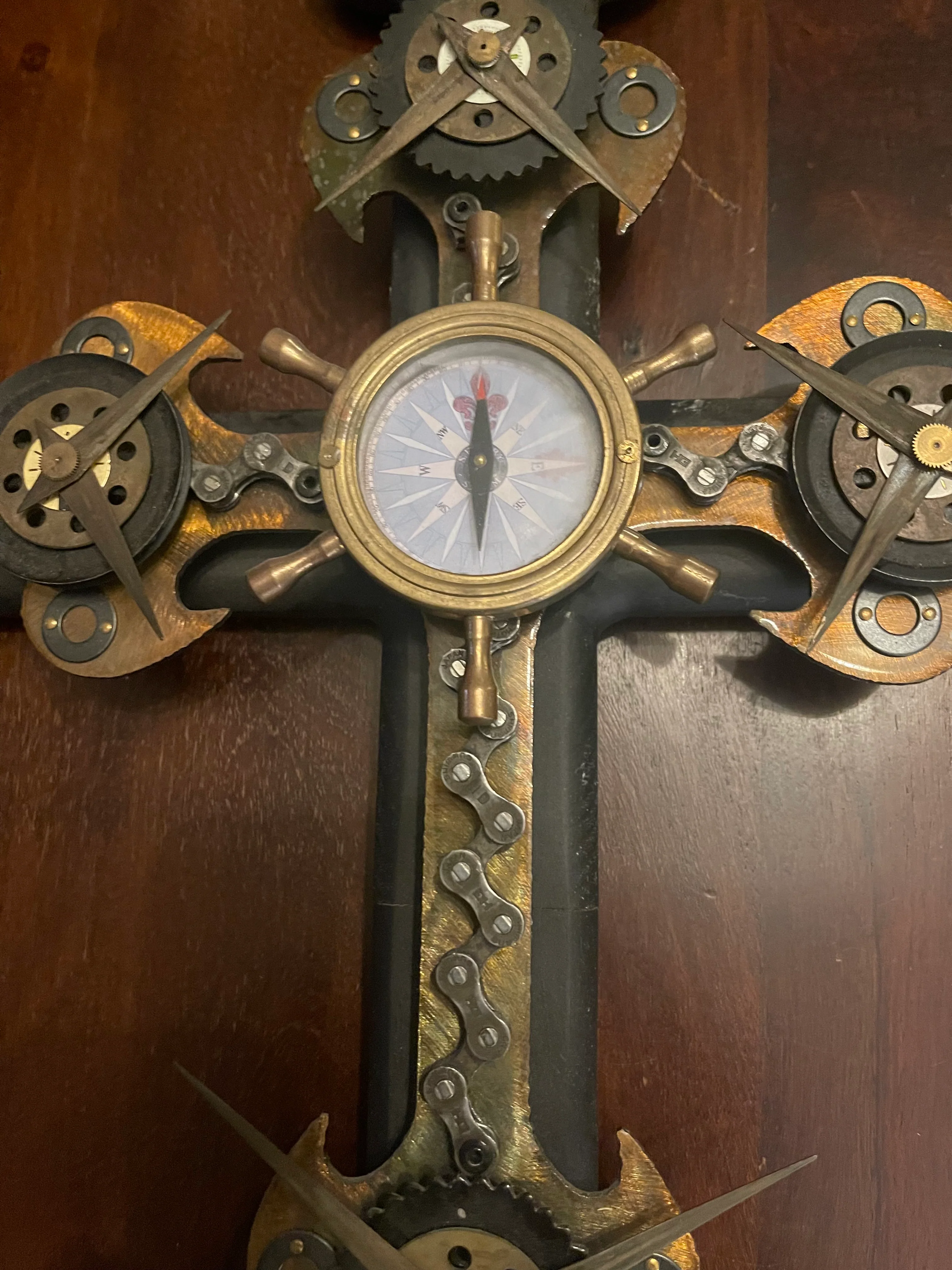 STEAMPUNK WALL CROSS - Image 3