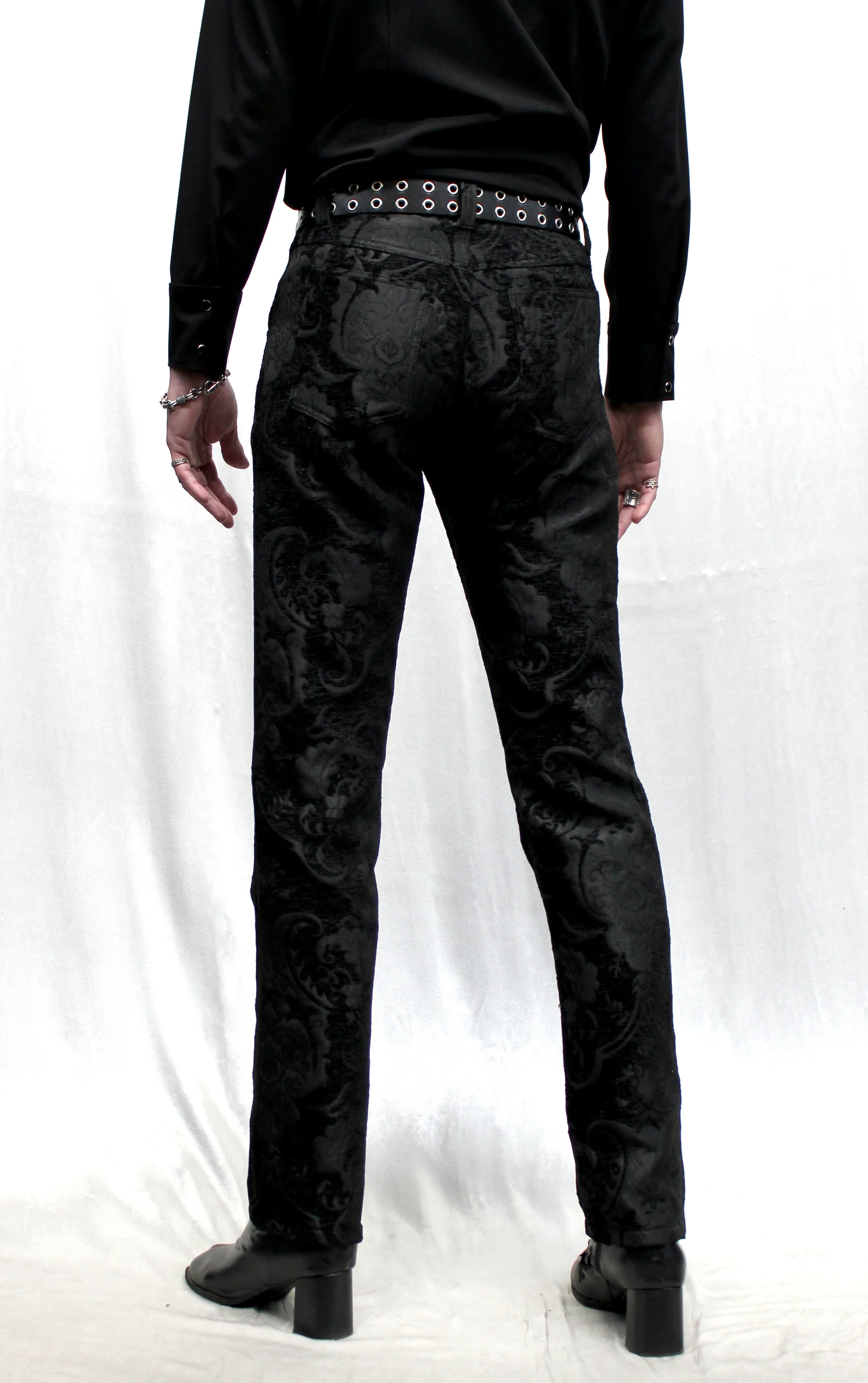 TAPESTRY PANTS - BLACK - Image 5
