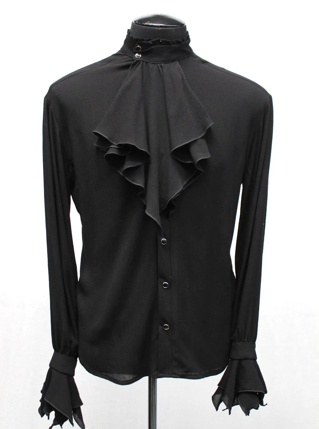 THE COUNT SHIRT - Black Rayon - Image 2