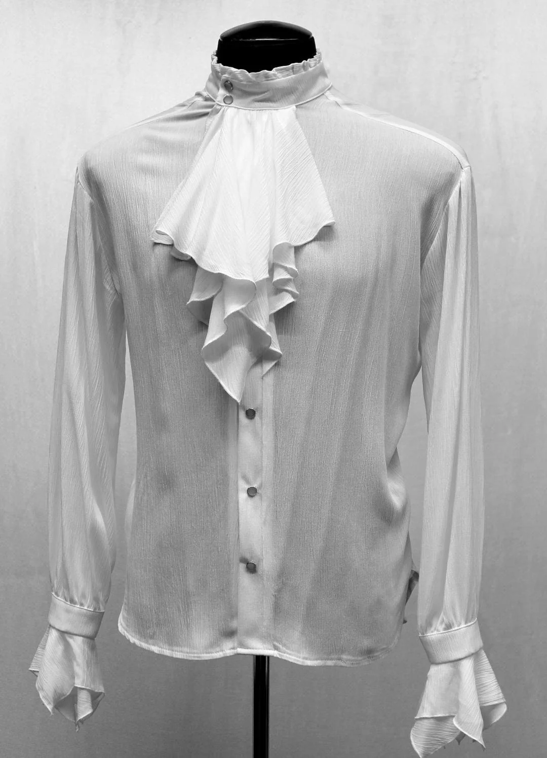 THE COUNT SHIRT - Ivory Rayon - Image 4