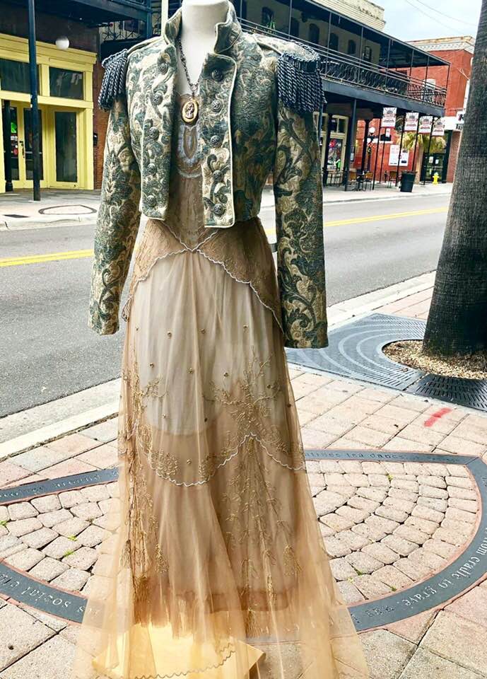 TOREADOR JACKET - GREEN AND IVORY TAPESTRY - Image 6
