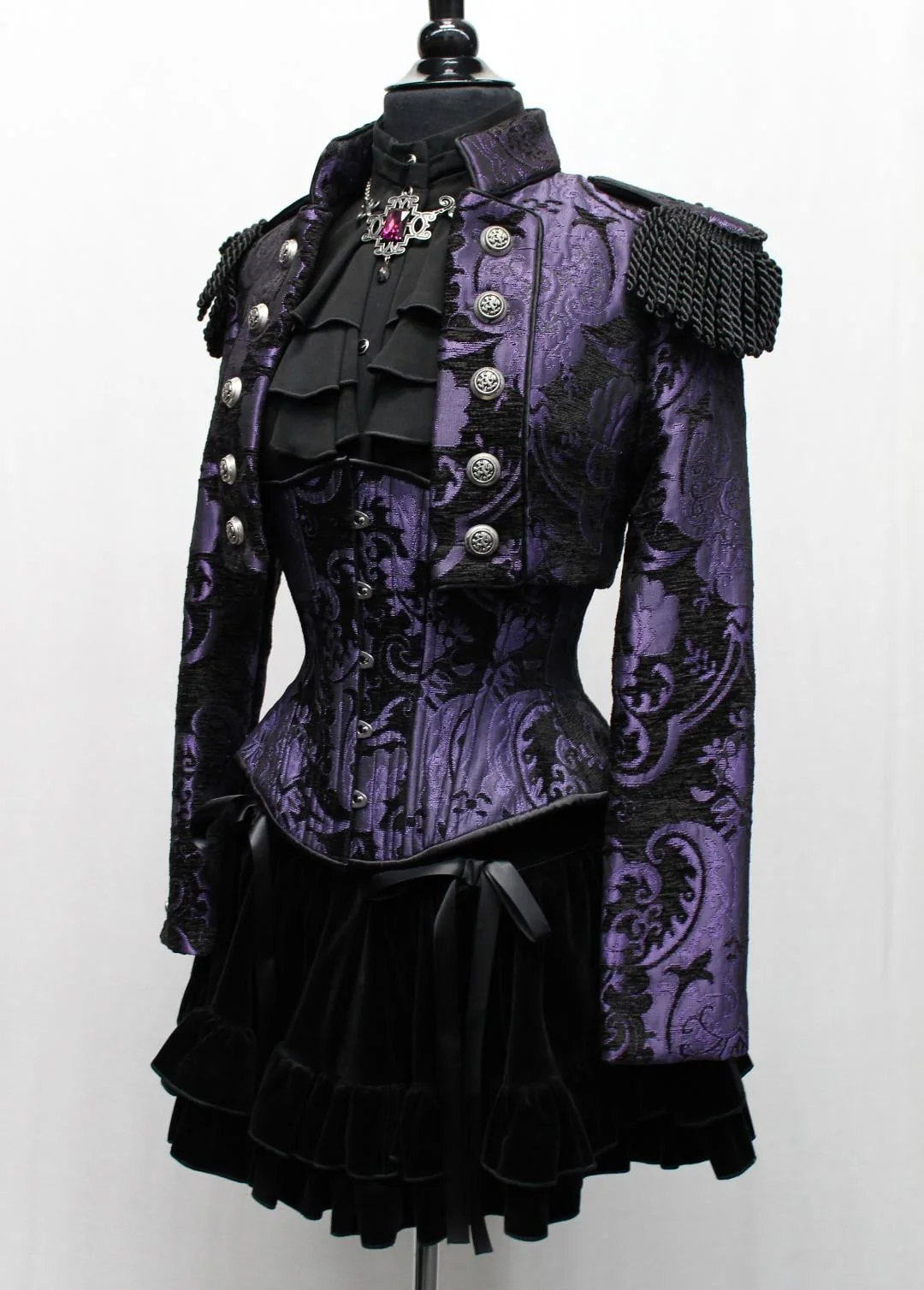 TOREADOR JACKET - PURPLE AND BLACK TAPESTRY - Image 3