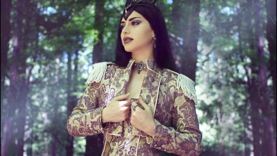 TOREADOR JACKET - PURPLE AND IVORY TAPESTRY - Image 4