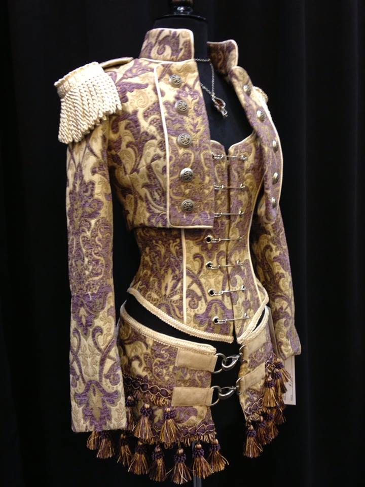 TOREADOR JACKET - PURPLE AND IVORY TAPESTRY - Image 5