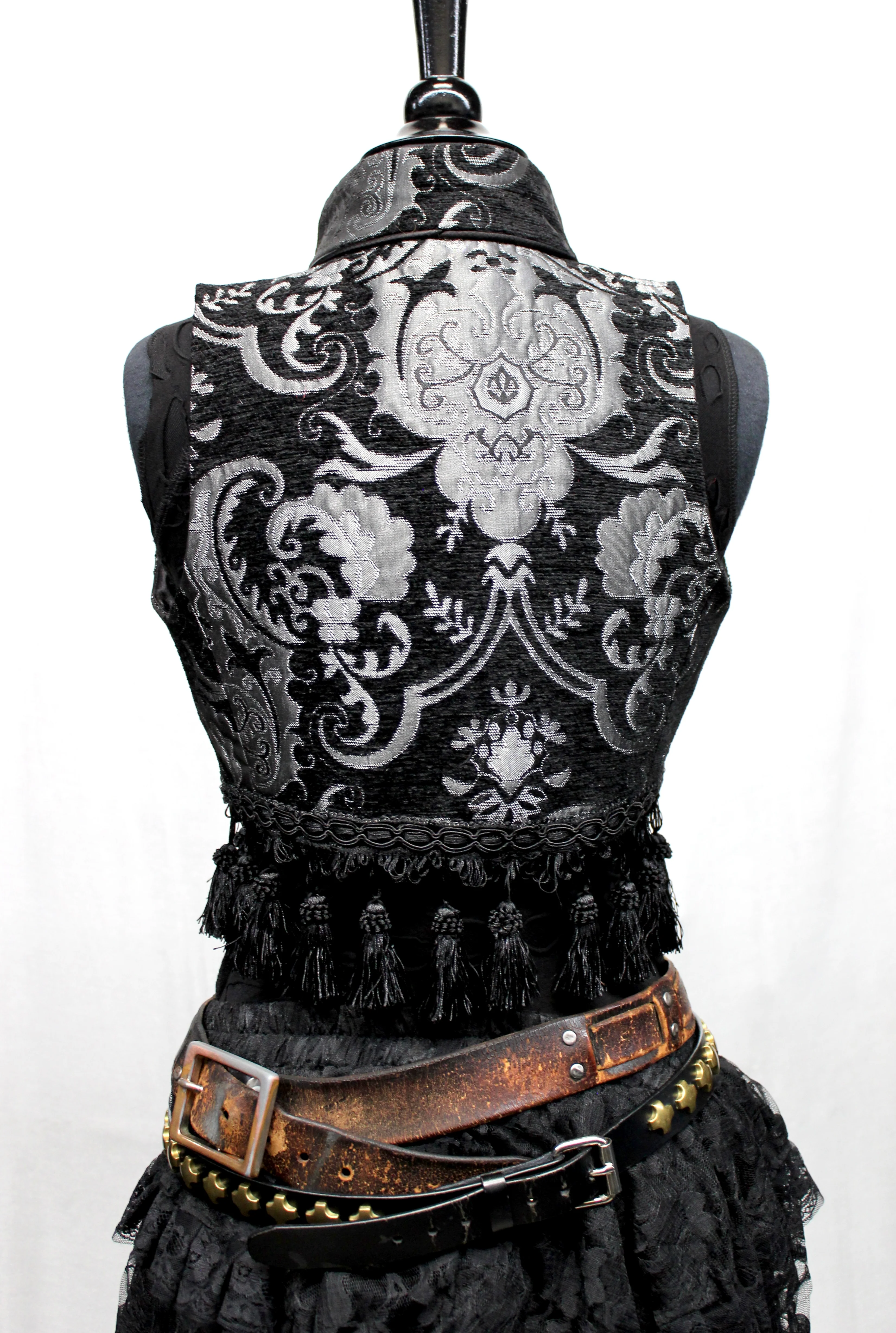 TOREADOR VEST - SILVER/BLACK TAPESTRY - Image 5
