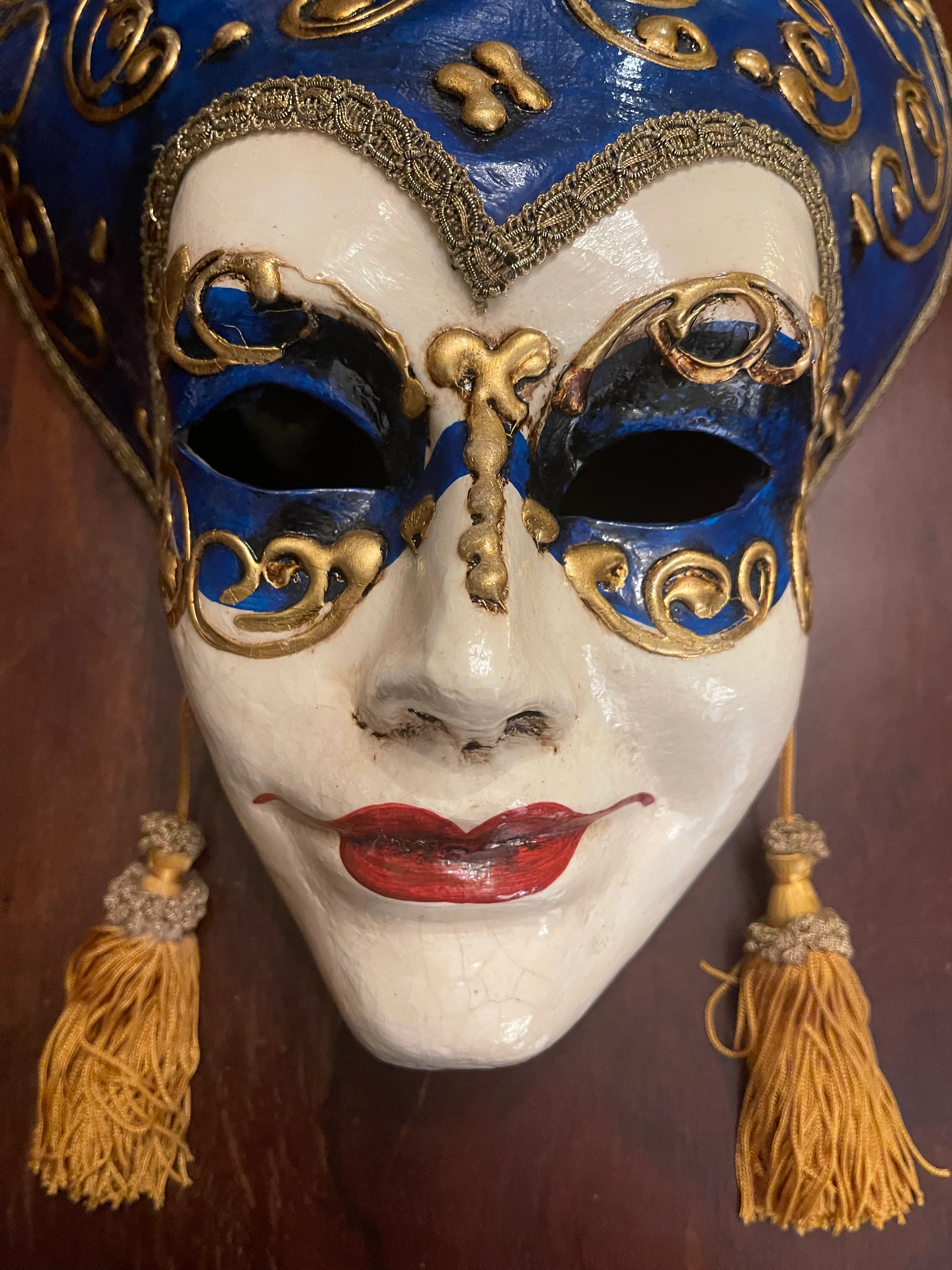 VENETIAN MASK - GLAMOUR - GOLD EARRINGS - Image 3