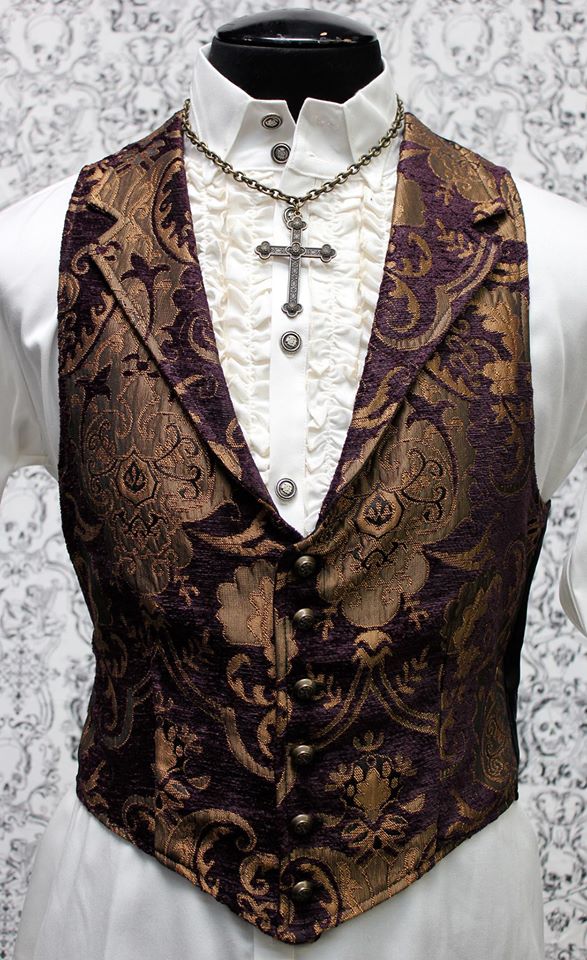 ARISTOCRAT VEST - PURPLE/GOLD TAPESTRY - Image 3