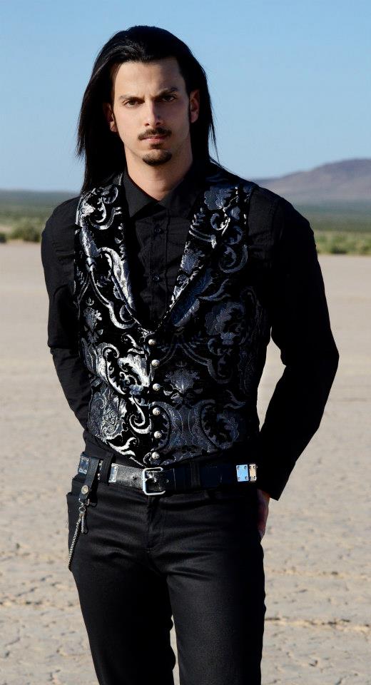 ARISTOCRAT VEST - BLACK/SILVER TAPESTRY - Image 4