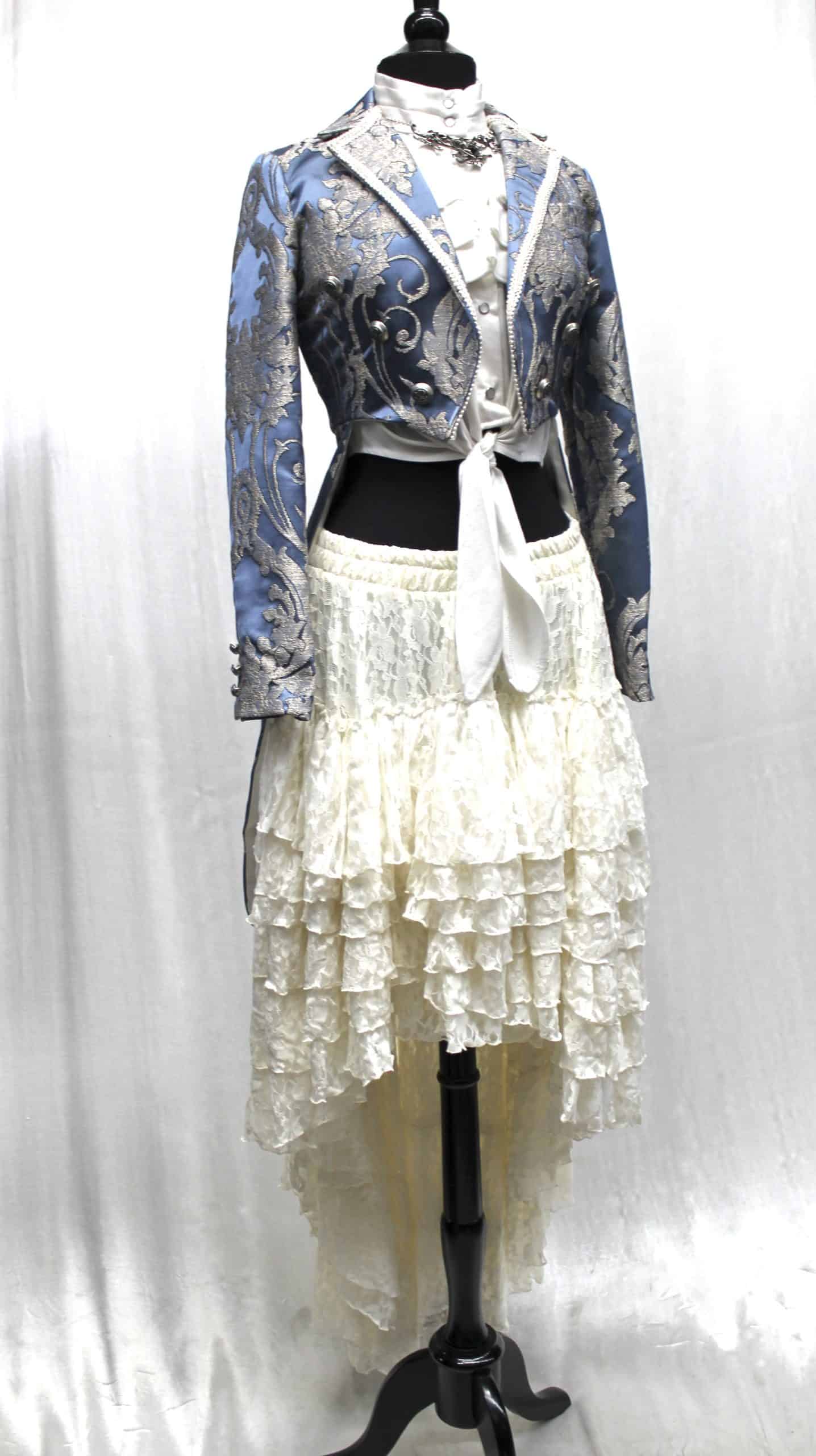 VICTORIAN SHOWGIRL SKIRT - IVORY LACE - Image 5