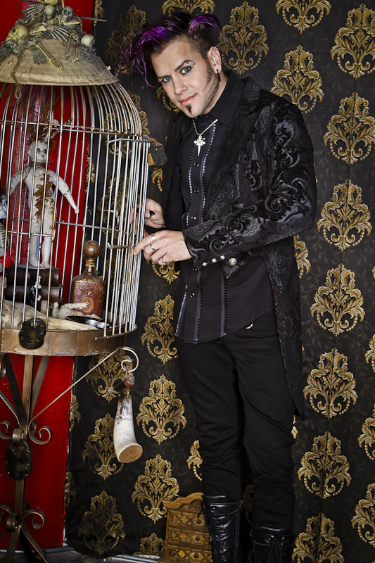 VICTORIAN TAILCOAT - BLACK TAPESTRY - Image 2