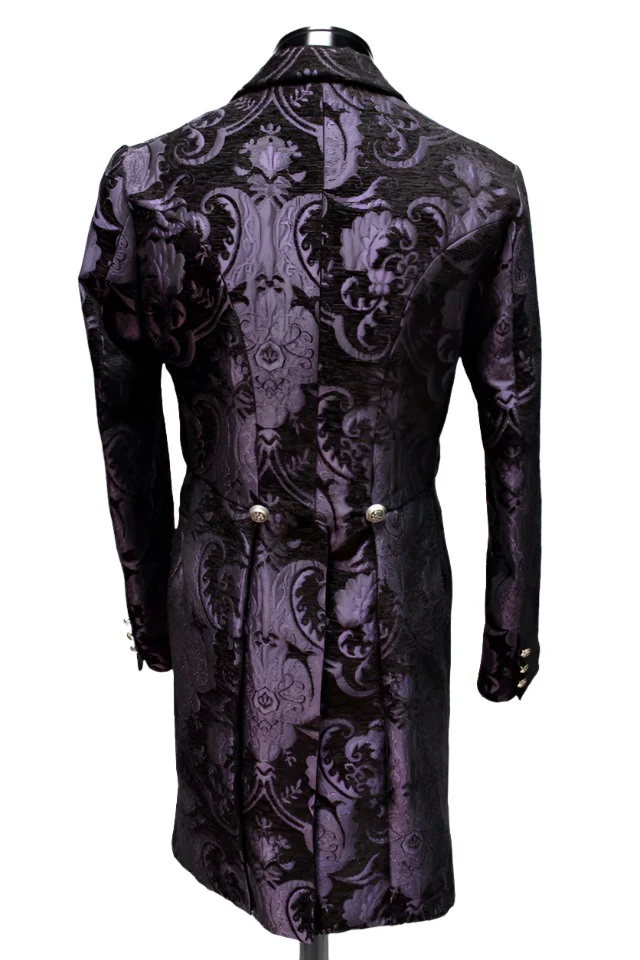 VICTORIAN TAILCOAT - PURPLE/BLACK TAPESTRY - Image 4