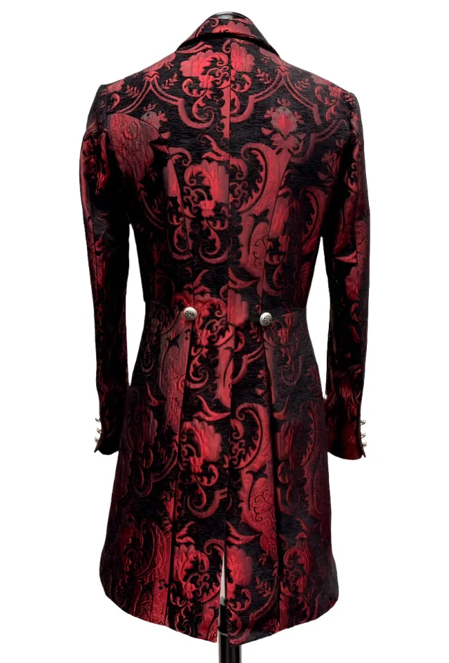 VICTORIAN TAILCOAT - RED/BLACK TAPESTRY - Image 5