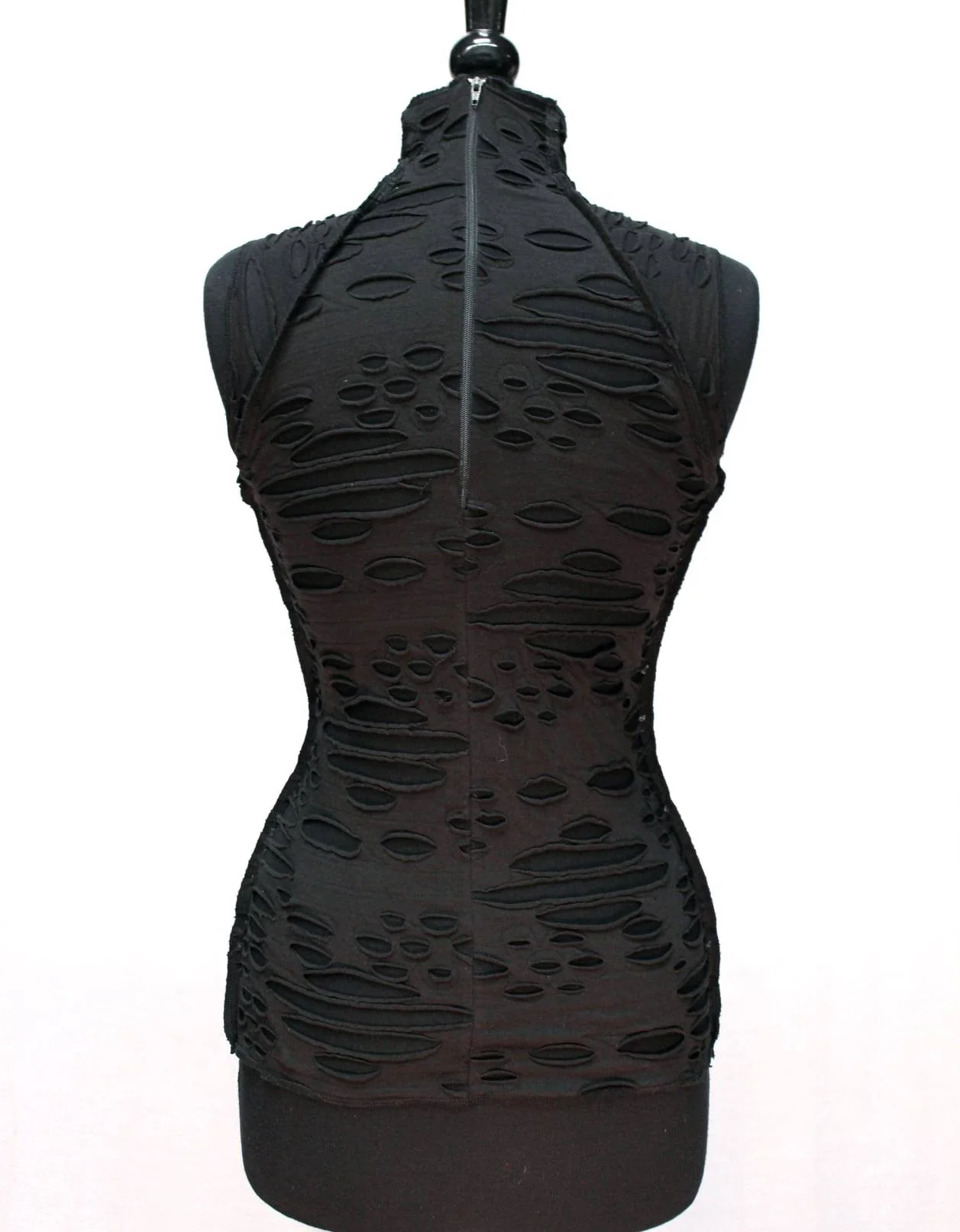 WASTELAND TOP - Black Decayed Fabric - Image 6