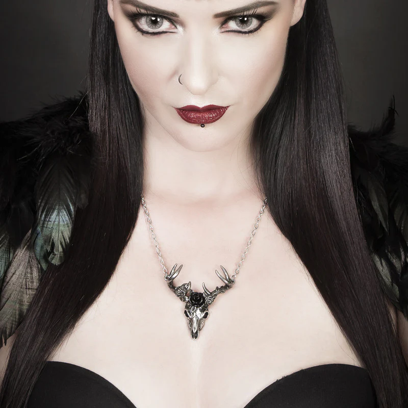 WHITE HART, BLACK ROSE NECKLACE - Image 3